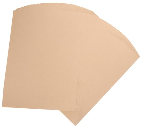 Parliky 100blatt Kraftpapier Zum Bedrucken Selbstklebende Etiketten Bedruckbar Schweres Druckerpapier Für Scrapbook Bastelprojekte Adressetiketten Versandetiketten Braune Papierbögen