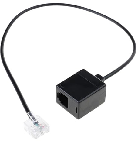 Chevnzev Cavo Adattatore da RJ45 A RJ11 Ethernet RJ45 Maschio A Telefono Convertitore RJ11 Femmina per Rete Telecomunicazioni Rete A Connettori Telefonici
