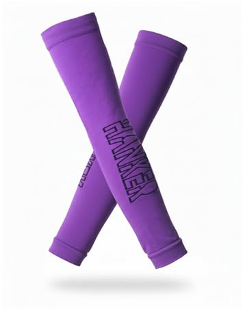 HANKER Manguitos térmicos de compresión para running, ciclismo y trail | 100% poliéster Air Soft, diseño ligero de 48 g, protección térmica y solar para running, ciclismo y pádel