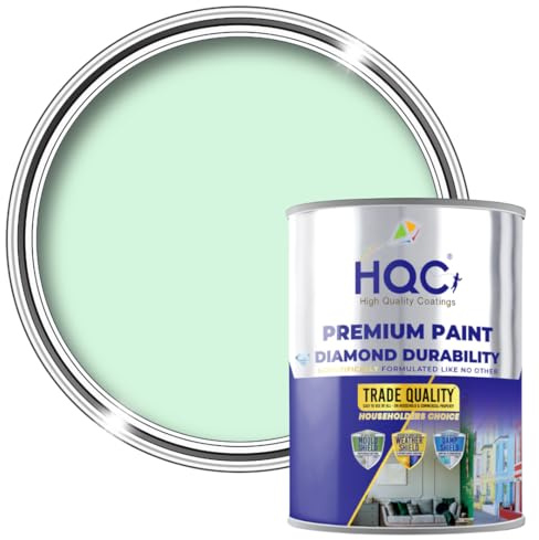HQC Fence Paint | 1L Garden Paint | Mint Green | Quick-Drying