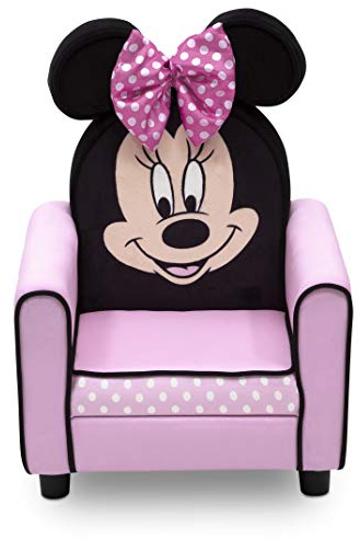 Delta Children Figural Upholstered Kids Chair, Disney Minnie Mouse