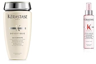 Kérastase Densifique Bain Densite 250ml & Kérastase | Hitzeschutzspray für geschwächtes Haar, Schützend gegen Haarbruch und Hitzeschäden, Défense Thermique, Genesis, 150 ml