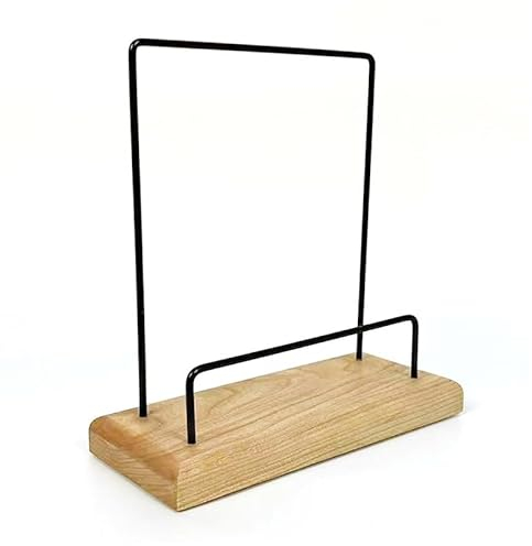 Schallplattenaufbewahrung Schallplattenhalter, Massivholz-Schallplattenaufbewahrung, Schallplattenhalter zur Schallplattenpräsentation, einfacher tragbarer Albumständer, Schallplatten-Organizer Platte