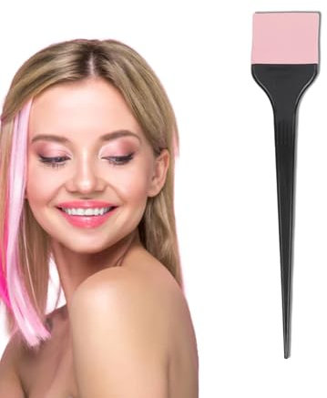 Spazzola Professionale per Capelli, Strumento per Tintura a Manico Lungo, Uso Rapido, per Parrucchiere, Materiale Leggero in Silicone ABS, con Manico Appuntito