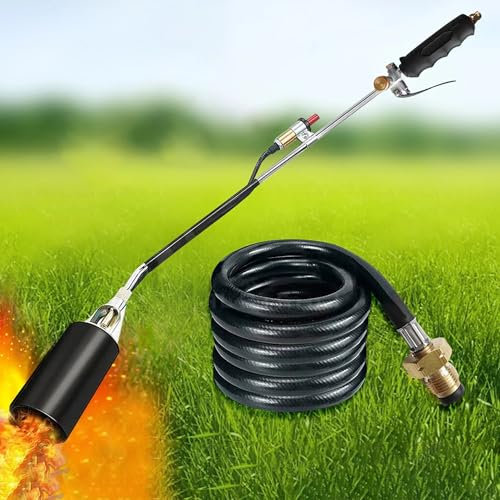WDZDMYL Kits de quemadores de Malas Hierbas eléctricos, matamoscas de Hierba, soplete de Gas propano, Herramientas de deshierbe para Patio y jardín