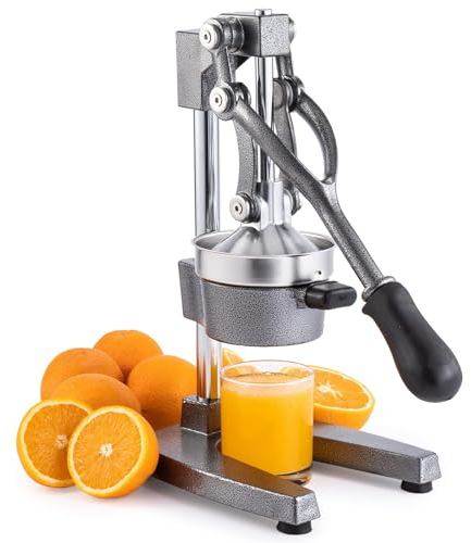 Spremiagrumi manuale per succhi di frutta, spremiagrumi a mano, in acciaio inox, per melograno fresco e limone, grande diametro