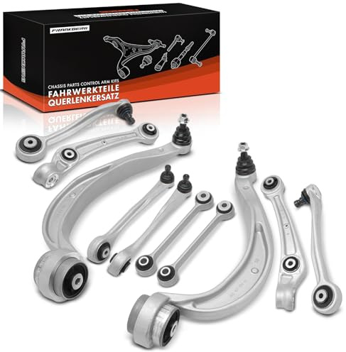 Frankberg 10x Querlenker Satz Vorne 8K0407509A, 8K0407506A | Kompatibel mit A4 Avant 8K5, A4 Allroad 8KH, A5 Sportback 8TA, A5 8T3, Q5 8RB, A4 8K2, A5 Cabriolet 8F7
