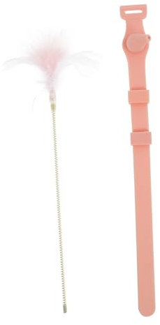 TOYANDONA Jouet à Plume pour Chat Interactif Bâtonnet à Chat Forme de Plume Baguette Jouet Exercice