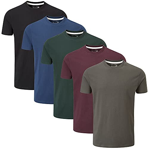 Charles Wilson Confezione da 5 T-Shirt Girocollo Semplice (Large, Dark Essentials Type 41)