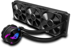 ASUS ROG STRIX LC 360 - Sistema de refrigeración líquida de CPU, AURA Sync RGB, tubo de goma reforzado de 38 cm, ventiladores ROG RGB optimizados