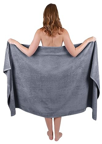 Betz Badetuch groß XXL Größe 100 x 180 cm Badetücher Saunatuch Dresden 100% Baumwolle Farbe Anthrazit