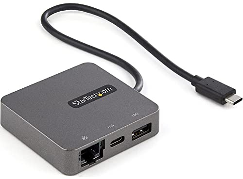 StarTech.com USB-C Multiport Adapter - USB 3.1 Gen 2 Type-C Mini Dock - USB-C to 4K HDMI or 1080p VGA Video - 10Gbps USB-A USB-C, GbE - Portable Travel Laptop Dock - Works w/Thunderbolt 3, TAA