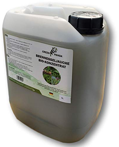GreenPanda Brennesselsud-Konzentrat - Premium Brennesseljauche 5L - Brennnesselsud Bio-Dünger flüssig - Handgemacht in Deutschland