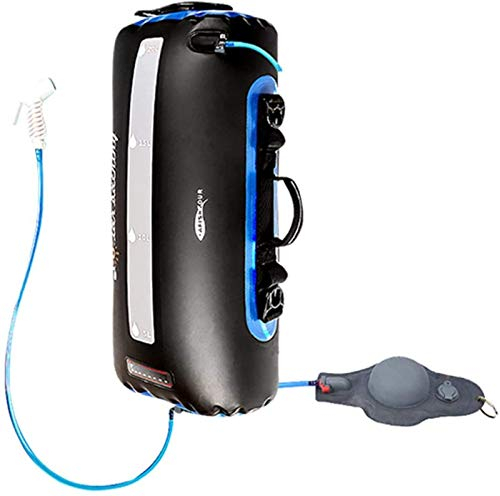 ZKHD 5 Gallonen/20L Solar Camping Duschtasche Tragbare Outdoor Solar Duschtasche Solar Heizung Camping Dusche Wassersack für Campingreisen