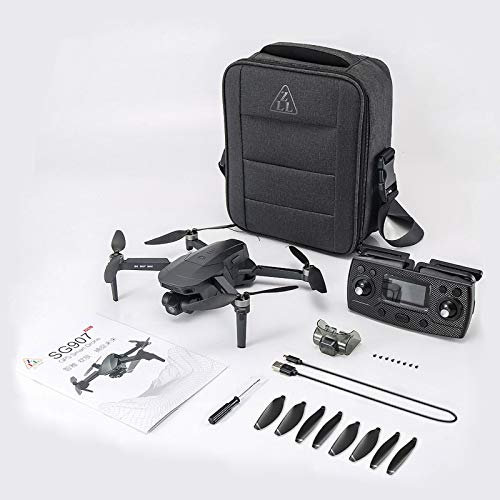 SG907 Pro MAX Drone GPS avec Caméra HD 4K 1,2KM 25 Min de Temps de Vol 3 Axes Cardan 5G WiFi FPV Drone professionnel sans balais quadricoptère Positionnement de Flux Optique, sac de rangement (1 pile)