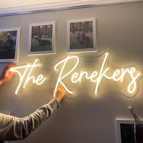 Custom Neon Signs for Wall Decor Wedding Name Personalized LED Neon Light