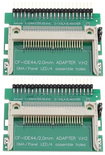 Be In Your Mind 2pcs CF to IDE Adapter CF IDE Port Adapter Card 44Pin Male Adapter Card Laptop CF Adapter Card IDE Hard Drive Adapter Card Notebooks IDE Electronic Hard