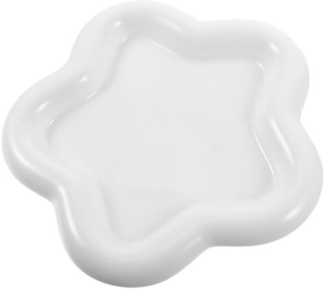 AOKWAWALIY Assiette en porcelaine - Plateau à bijoux - Plateau à gâteaux - Boîte à biscuits - Rangement du maquillage - Plateau en céramique - Plateau en céramique - Porte-bijoux - Assiette à dessert