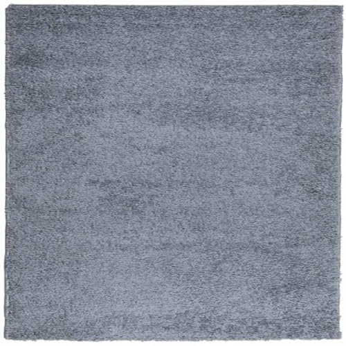 vidaXL Teppich Shaggy Hochflor Modern Blau 200x200 cm