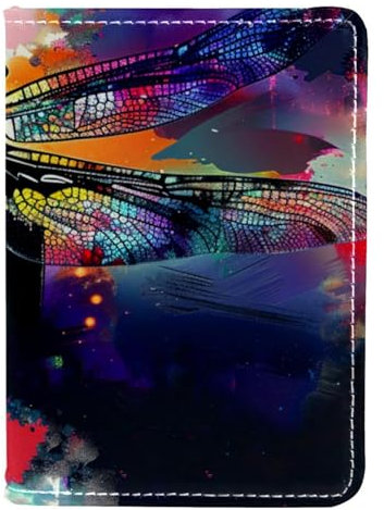 FNETJXF Reisepasshülle, Brieftaschen-Hülle für Damen und Herren, Kunstleder, Reisepasshülle, Blick auf die Welt anders, Muster 2123, 10x14cm/4x5.5 in