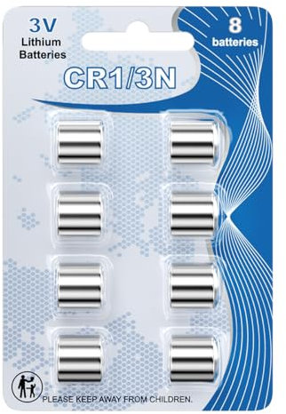 Jsoprtvr - CR1/3N DL1/3N Lithium Batteries,3V 170mAh Battery, for CR11108 2L76 K58L,Pet Electronic Collars, Laser Sights, GPS Batteries, Car, Smart Home Devices etc(8-PCS)