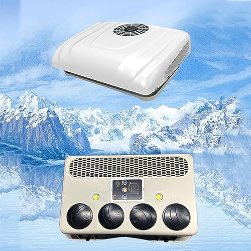 Rv Aire Acondicionado de Techo Aparcamiento Aire Acondicionado, Rv Modificación, Todo En Un Coche de Aire Acondicionado, Tipo Split, 12V24V, Conveniente Para los Varios Modelos (24V)