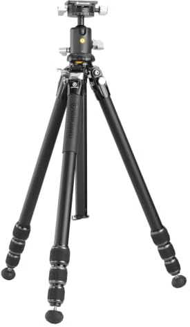 Vanguard Veo 5 264AB160S Trípode para cámara de Foto Profesional | Con columna, Rótula de Bola, Aluminio, Cerrado: 60,6cm, Extendido: 170,1cm, Soporta hasta 15kg