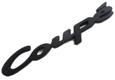 Coupe Schwarz Emblem Badge Auto Aufkleber Schriftzug 3D car Sticker Coupe Metall