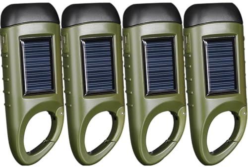 Juego De Linternas Con Dinamo De 2, 4, 6, 8 O 10 Piezas, Linterna Compacta Con Manivela, Linterna Con Generador Manual ABS Resistente Al Agua, Recargable Con Energía Solar, Con Manivela Y USB(A,Set 2)