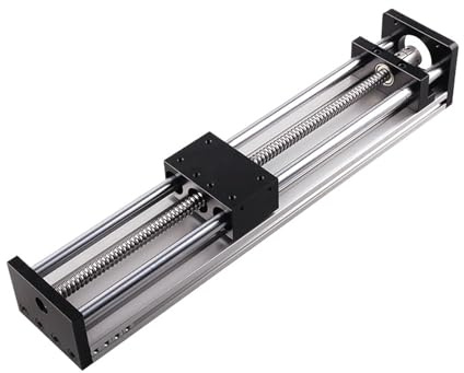 Dado a ricircolo di sfere in metallo Tavolo scorrevole 100mm-300mm SFU1605 Corsa effettiva CNC Guida lineare Movimento della rotaia Tavolo scorrevole Attuatore a vite a sfere(Effective Stroke 100)