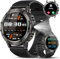 Smartwatch Herren, 1.39 HD Smart Watch Herren mit Anrufe tätigen/Empfangen, 114+Sportmodi Fitnessuhr mit Herzfrequenz/Schrittzähler/Schlafmonitor, IP68 Wasserdicht Sportuhr für Android iOS, Schwarz
