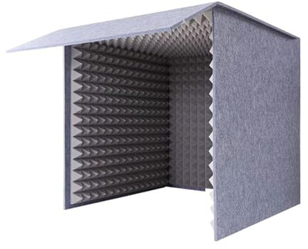 CSMDD Couverture Insonorisée de Bureau, Boîte de Protection Acoustique Pliable, Protection du Microphone, Panneau D'absorption Sonore pour Studio, Maison, Bureau