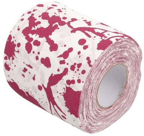 IWOWHERO Papel Higiénico Halloween con de Manchas de Rollo Decorativo para Baño Papel Sanitario Único para Fiestas de Terror y Decoración de Hogar