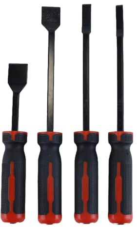 Durlo Juego de 4 raspadores de juntas, kit de herramientas para quitar juntas, residuos de adhesivo, etc.