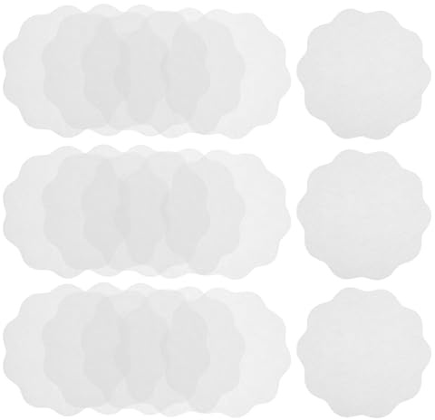 Veemoon Papier Sulfurisé Rond 12 Cm Blanc 500 Pièces pour Boissons Chaudes et Froides, Doublure Imperméable Anti-graisse pour Emballage Café, Thé, Jus – Accessoire la Cuisine