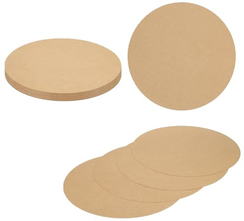 PYRUVAE 20 Stücks Kraftpapier Runde Papierausschnitte 3.9Zoll/10CM Rundes Kraftpapier Verschiedene Klassenzimmer Pinnwandpunkte Kartonausschnitte Für Die Schule Klassenzimmer Pinnwand DIY