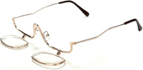 1 x Lupe, zusammenklappbar, Make-up, Brille, Augenbrille, Kosmetik-Leser, schöne Verarbeitung