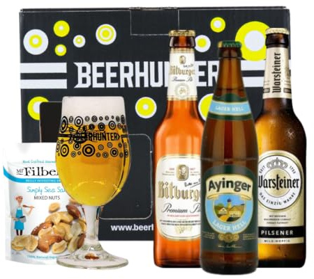 German Beer Gift Set 3 Pack Premium Lager and Pilsner