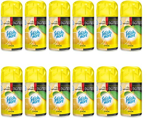 Fresh & More Lufterfrischer Nachfüller (12er Pack) 250ml, Lemon
