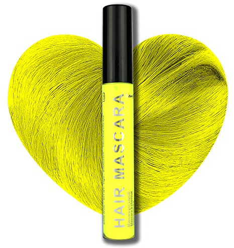 Stargazer UV-Reactive Hair Mascara, Wash Out Colour, Neon Yellow, 11 ml