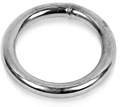 DOJA Industrial | Anillas Metalicas Soldadas | PACK 25 | 4 x 30 mm | Mosquetón Redondo | Hebilla de Anillo en O | Aros Redondos de Metal en el Punto de Soldado | Para bolsos, Mochilas, Bricolaje...