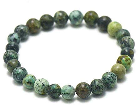 Edelstein Armband runden Perlen aus Naturstein – Handgefertigtes Schmuckstück für Damen & Herren – Durchmesser 17–19 cm – Geschenk für Damen & Herren - Licht, Intuition & Innere Reise
