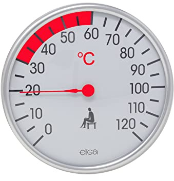 eliga Thermomètre 128 mm pour cabine infrarouge