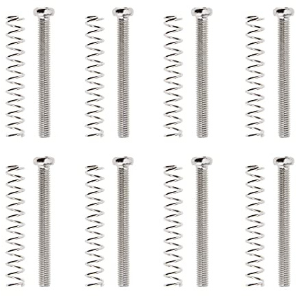 zalati Tonabnehmer-Schrauben, Federn, M3 x 30, 8 Stück, Humbucker-Tonabnehmer-Rahmen-Set, Doppelspulenring, Surround-Montage, Gitarrenteile für E-Gitarre