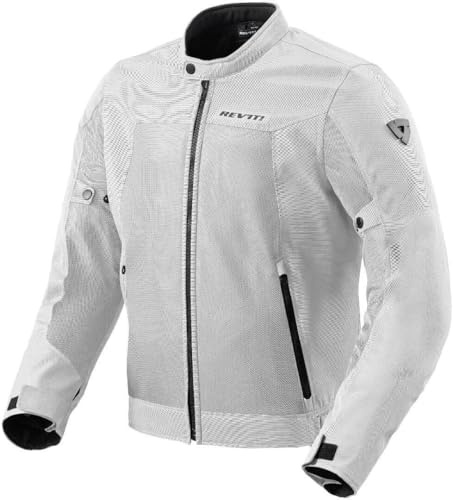 REV'IT! Revit Eclipse 2 Motorrad Textiljacke, silber, L