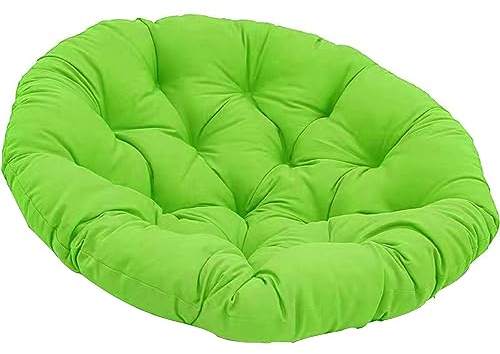RZYW Papasansessel Kissen, Radar Stuhl Pad, Weiches Hängematten Sitzkissen, Verdicktes Drehbares Eierstuhlkissen Für Terrasse Rasen Hängesessel, Gartensessel, Drehsessel,A15,80 * 80cm
