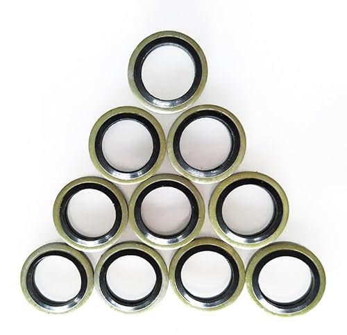Ölablassschraube, Dichtung, geklebte Unterlegscheibe, Metall, Gummi, 6/8/10/12/14/16–60 mm, passend for M6/M8/M10/M12/M14/M16–M60 kombinierte Unterlegscheiben-Dichtungsring ( Size : M48 (2pcs) )