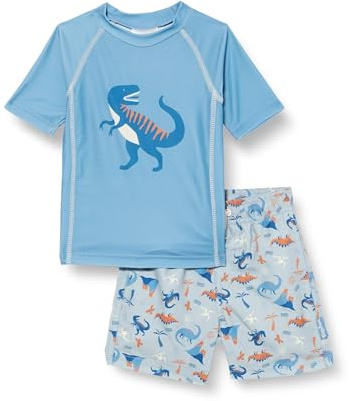 Playshoes Dino Dermoprotective Jersey för barn, Blau set dino, 74-80