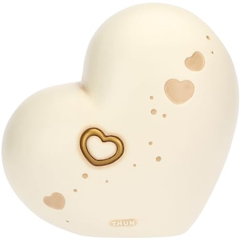 THUN - Vaso a forma di cuore - ceramica - Collezione L'amore Vola - 25.1 x 18.3 x 24.1 cm