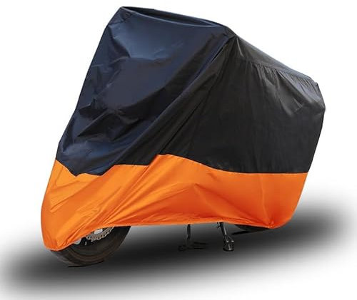 HHYHUJYG Motorradabdeckung, Für Aprilia RS 125,Motorrad Abdeckplane,Winterfest Abdeckhaube,Motorrad Schutzhülle,Staubdichte Abdeckung,XL